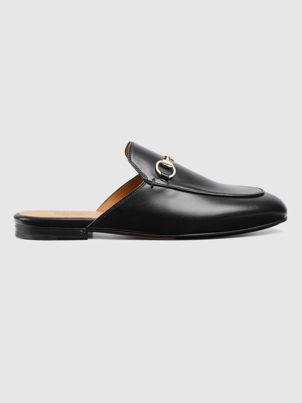 Gucci Black Leather Women's Princetown Slipper